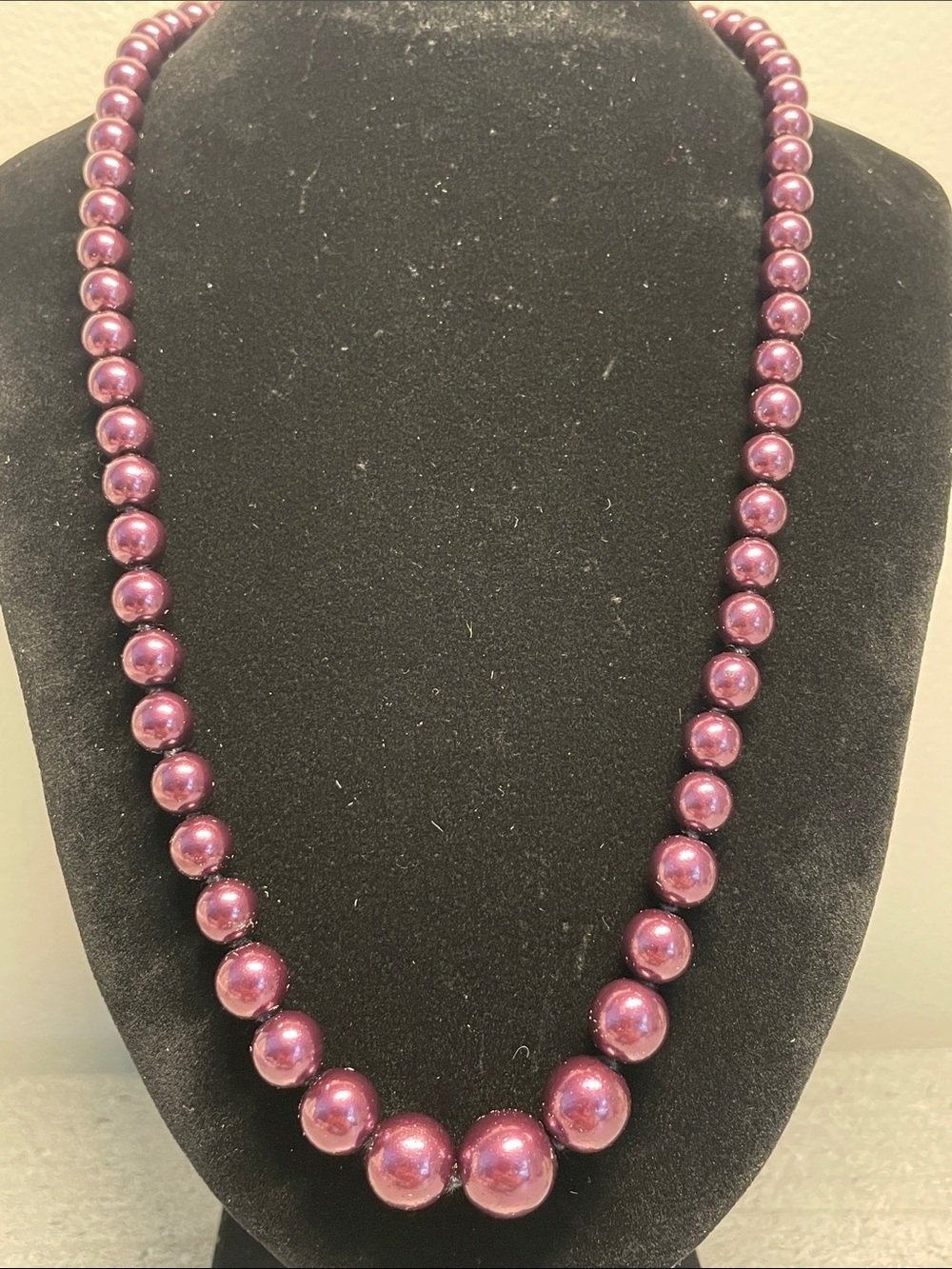 Purple Pearl Bead Necklace - Women Jewelry